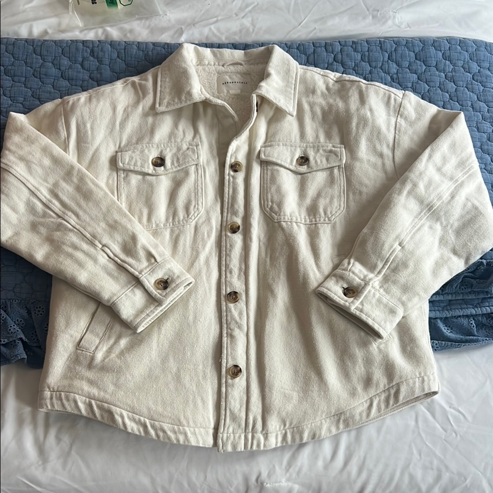 White Button-Up Jacket